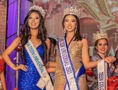 "No tienen que sentirse menos o no. sentirse bien por su cuerpo", es el mensaje de la Miss Teen Internacional 2021, estudiante de Unibagué.