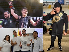La vida de Jaime Alejandro Andrade Guzmán está marcada por su entrega a la ingeniería mecánica en Unibagué y sus títulos como deportista de artes marciales mixtas en escenarios nacionales y mundiales.